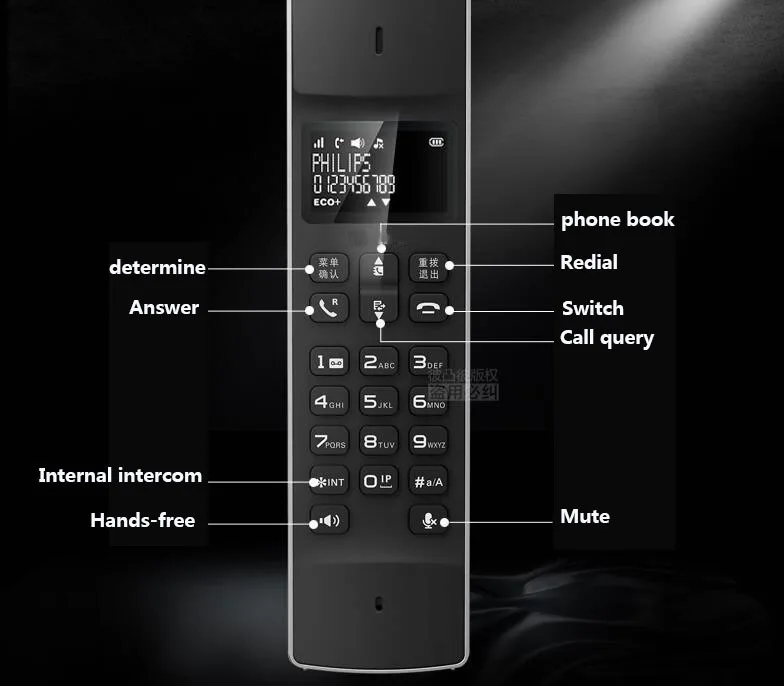 Dect 6.0 لاسلكي رقمي الهاتف مع دعوة id بذاتها الهاتف اللاسلكي الثابت كونتيننتال الثابتة للمنازل والمكاتب Dect 6.0 لاسلكي رقمي الهاتف مع دعوة id بذاتها الهاتف اللاسلكي الثابت كونتيننتال الثابتة للمنازل والمكاتب