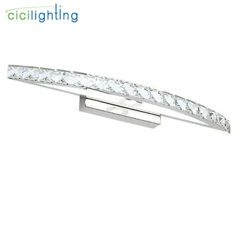 

90V - 265V 15W Crystal led mirror lights lamp 54cm Luxury Champagne cabinet lights LED Dress mirror bedroom bathroom home lamps