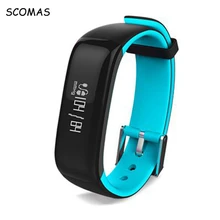 Scomas P1 Bluetooth Спорт умный Браслет крови Давление измерения умный Браслет фитнес-трекер Smart Band CLEVER