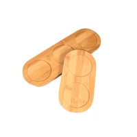 Leeseph Salt and Pepper Mill Tray, Bamboo Tray Pepper Mill Tray, Kitchen Tools Accessories for Home 1