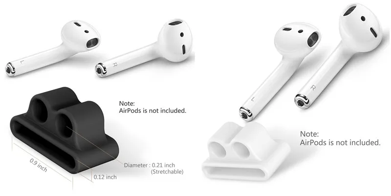 Анти-потеря силиконовые Bluetooth наушники подставка держатель для AirPods Apple i7 наушники вкладыши держатель Клип для Apple Watch