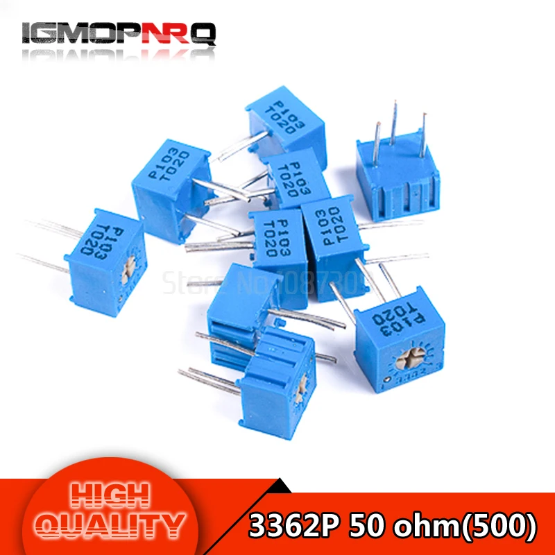 10 шт./лот 3362P-1-500LF 3362 P 500 50 Ом Подстроечный резистор Триммер Потенциометр