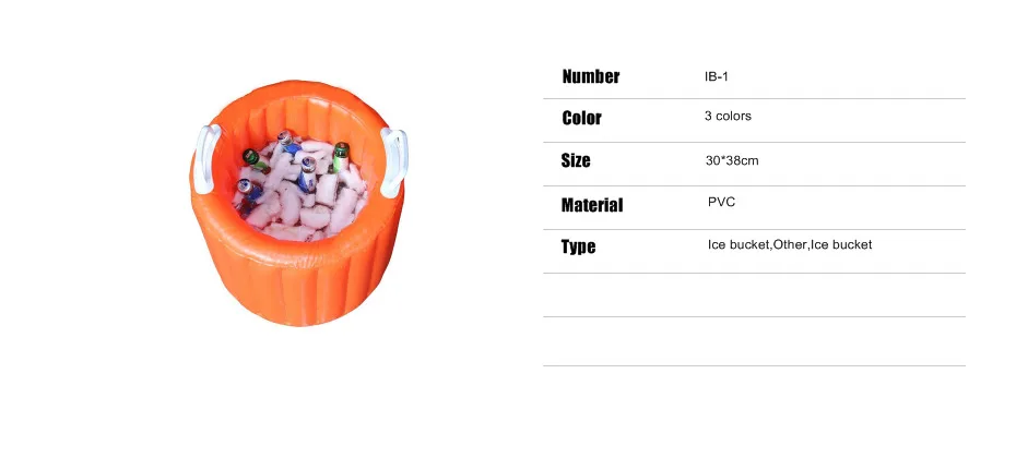 Летний Пляжный аксессуар Надувное ведро льда складной держатель льда пляж надувной коврик для бассейна остров вечерние поставки напиток подстаканник
