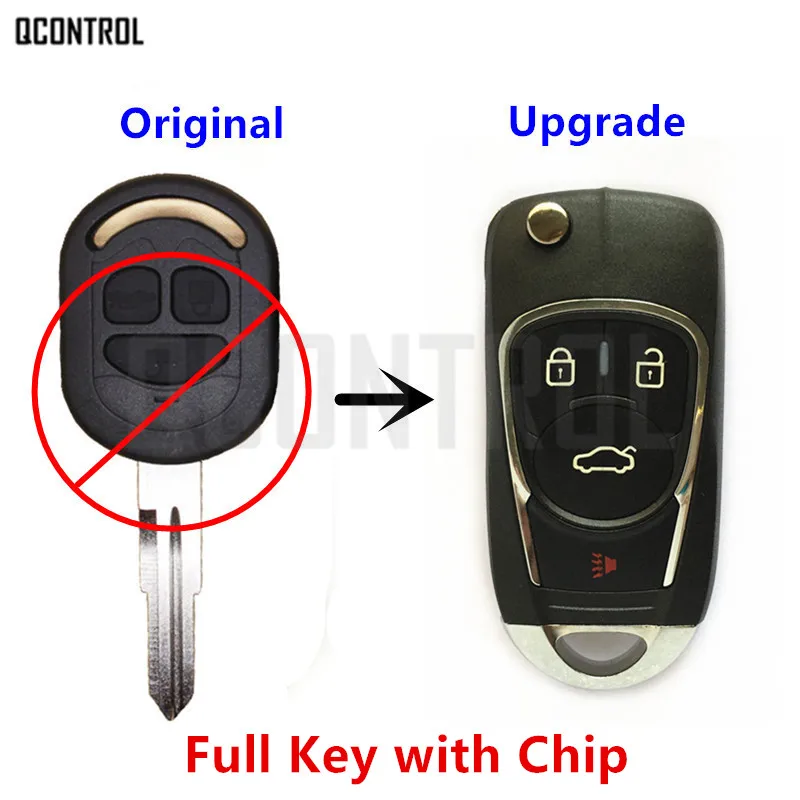 

QCONTROL Upgraded Car Remote Key DIY for Chevrolet Lacetti/Optra/Nubira Vehicle Flip Pocket Alarm 2005 2006 2007 2008 2009