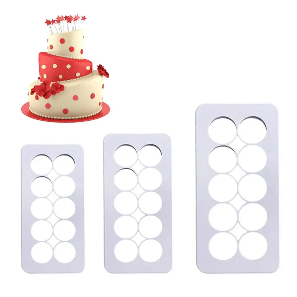 

3PCS/Set Cake Fondant Embossing Mould Round Circle Pastry Cutters Biscuit Cupcake Cookie Mold Set Kitchen Baking Accessories