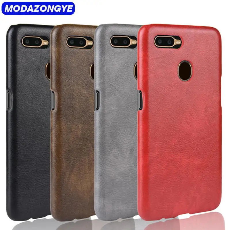 OPPO A5S Case OPPO AX5S Case Hard PU Leather Back Cover Phone Case OPPO A5S A 5S CPH1909 OPPOA5S