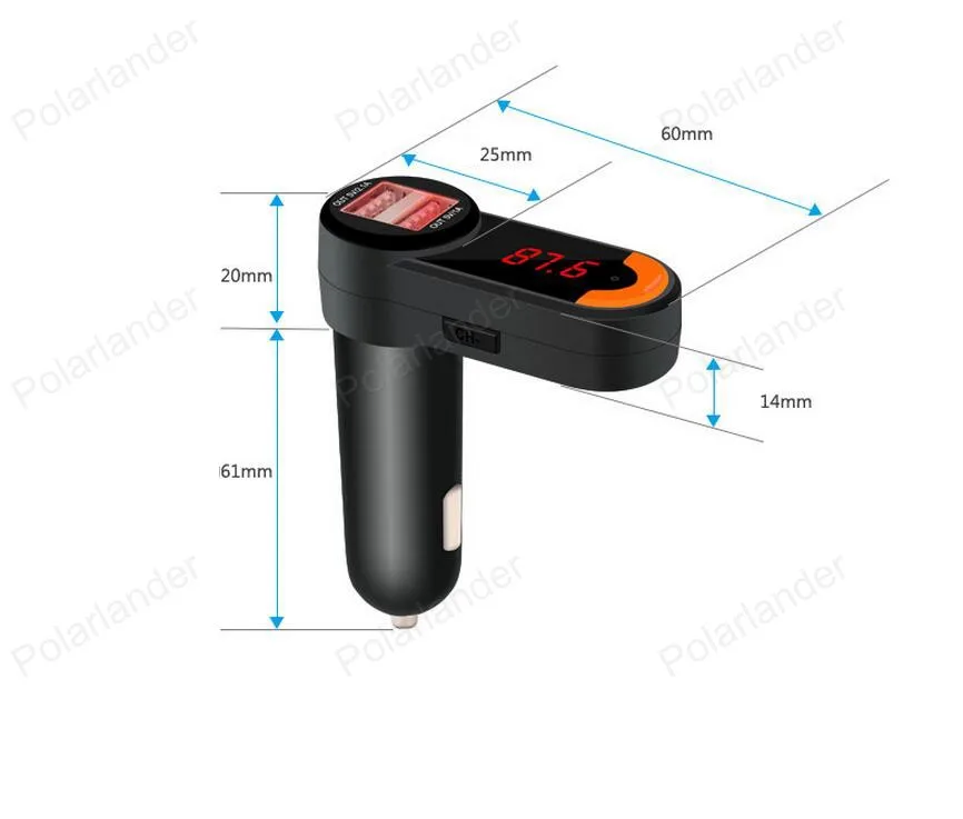 Универсальный Bluetooth для Беспроводной FM Передатчик Hands Free CarMP3 Плеер Комплект Горячий Продавать