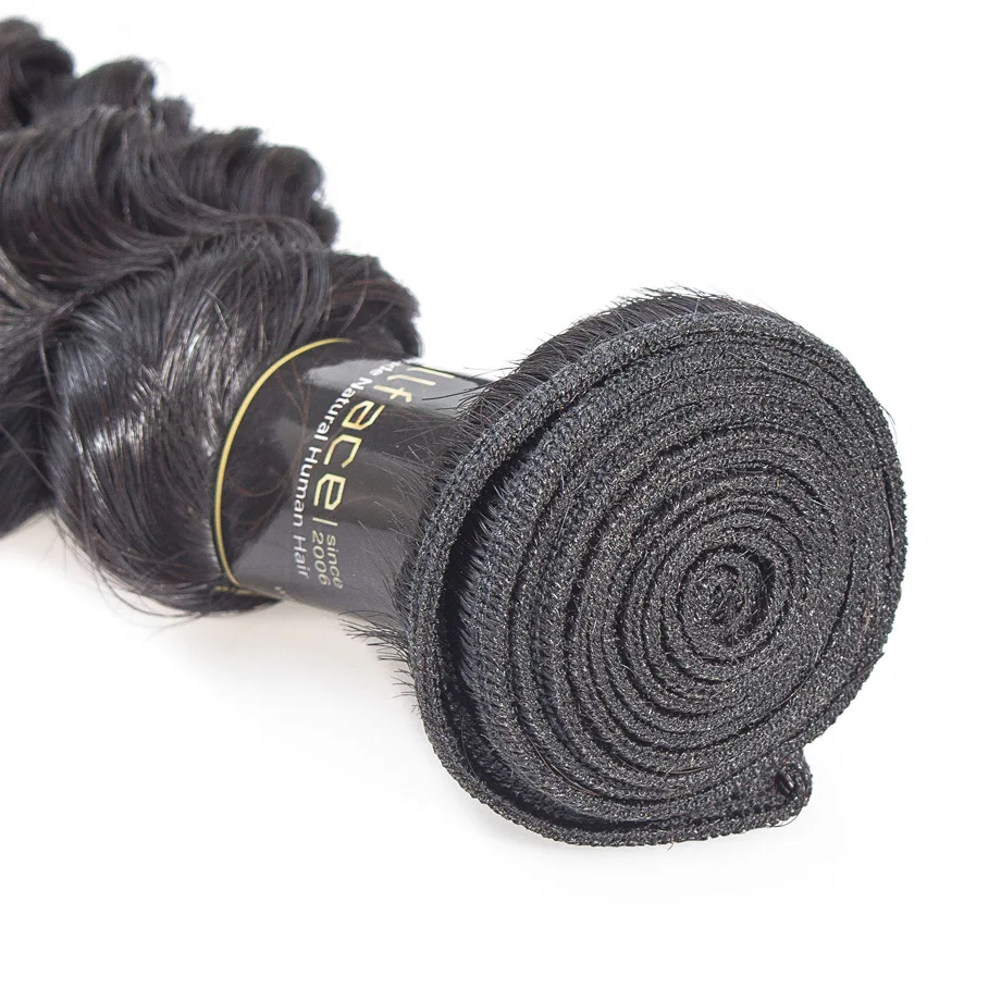 Cambodian Human Hair Bundles Deep Wave Bundles Natural Color Remy Hair Extension Free Shipping