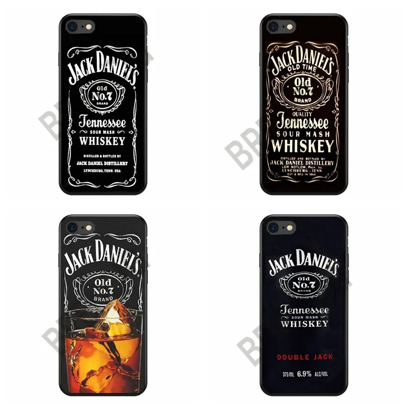 Newest fashion The Jack daniels whiskey soft Silicone phone case for