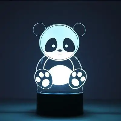 Статуя персонажа свободы 3d ночник простая Мода свечи ко дню рождения очаровательный рисунок для детей игрушки 3d лампа - Цвет: 7 color change