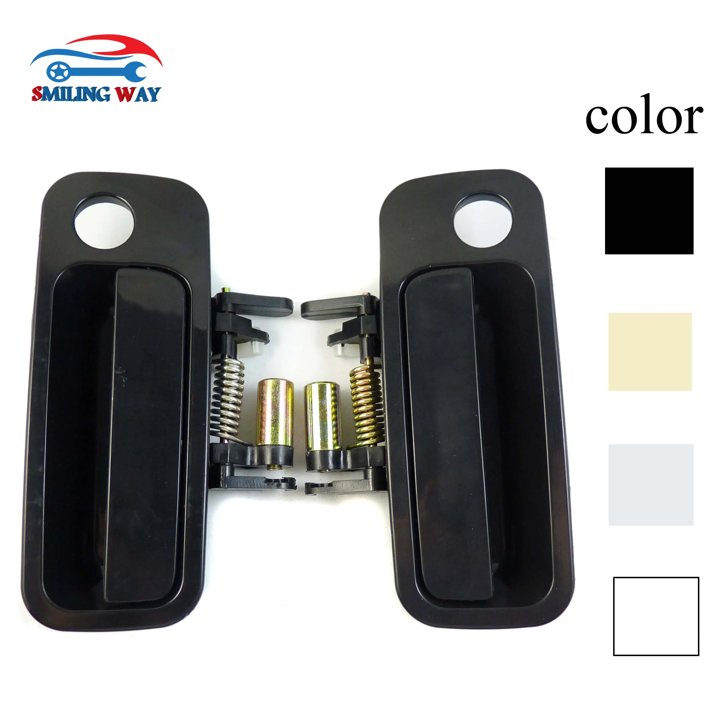 

SMILING WAY Outside Door Handle Front Left Right 2pcs For Toyota Camry 1997 1998 1999 2000 2001 Black, Beige, Silver, White