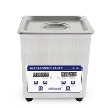 2L Digital Ultrasonic Cleaner Baskets Jewelry Watches Dental Ultrasoon Reiniger Heated Ultrasonic Bath Cleaning Tank 60W