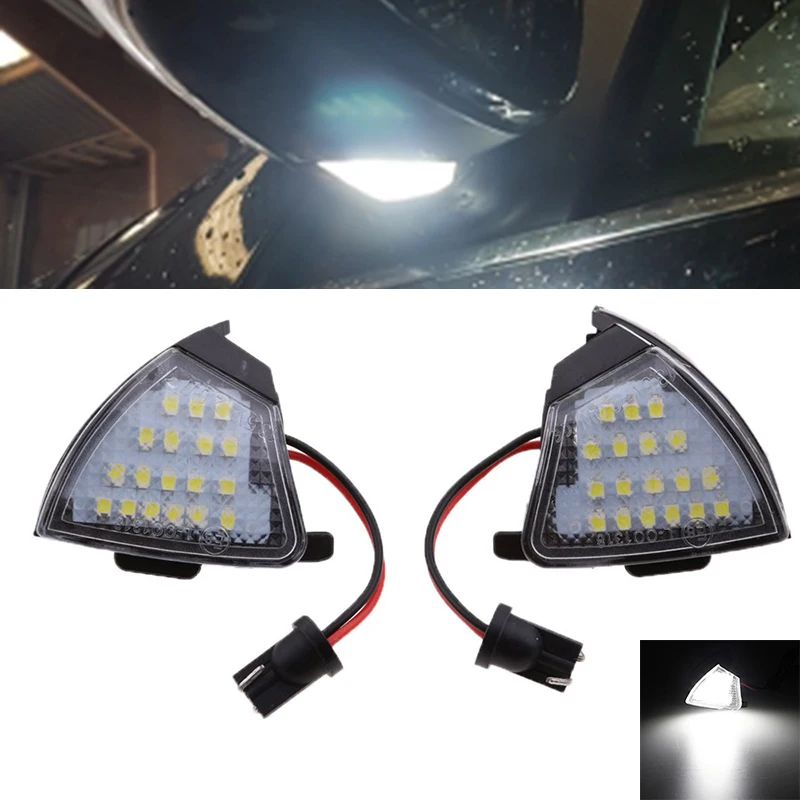 

2Pcs LED Side Mirror Puddle Lights No Error for Vw Golf 5 Mk5 MkV Passat b6 Jetta Eos Golf6 Variant