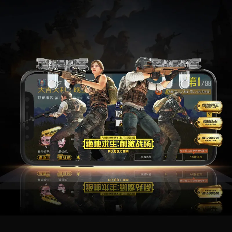 1Pair Pubg Trigger L1R1 Shooter Free Fire Button For Pubg Controller Portable Mobile Control For Pubg Gamepad Gaming Accessories