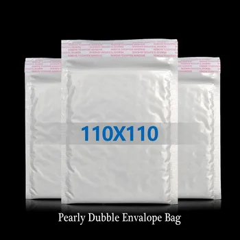 

2.5g 11*11cm White Color Shockproof Pearly Bubble Envelope Bag For Ebay Amazon Aliexpress Seller Small Goods Storage Bag