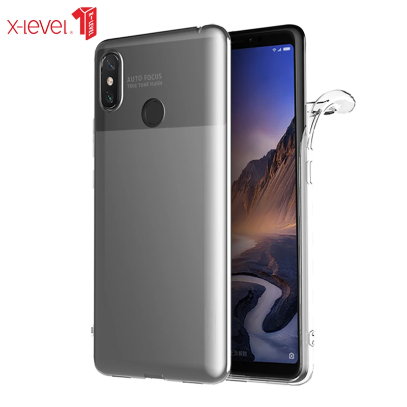 

X Level For Xiaomi Mi Max 3 Case High Quality Soft Silicone Cases Transparent TPU Case For Xiaomi Mi Max 3 Back Cover Coque