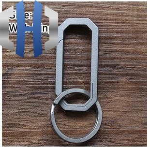 S/L кольцо для ключей из титанового сплава, подвесная Пряжка, инструмент для повседневного использования, брелок для ключей, карманная титановая пряжка - Цвет: L and ring