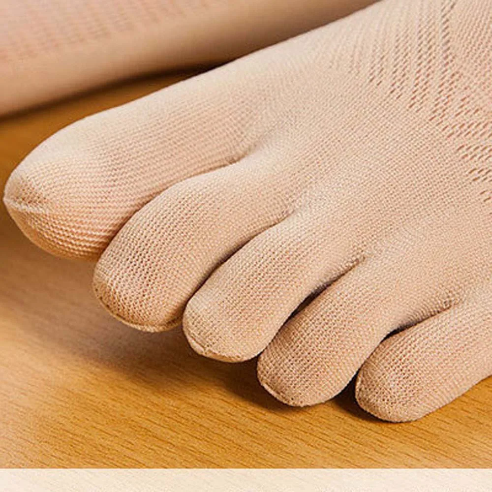 Модные летние тонкие тапочки с пятью пальцами; женские невидимые носки; Потрясающие носки с пятью пальцами