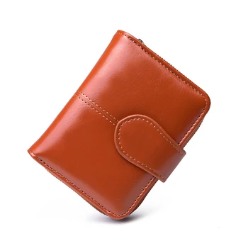 

2019 New Women Wallets Small Fashion Brand Leather Purse Lady Ladies Card Bag For Woman Clutch Purse Money Clip Wallet Casual