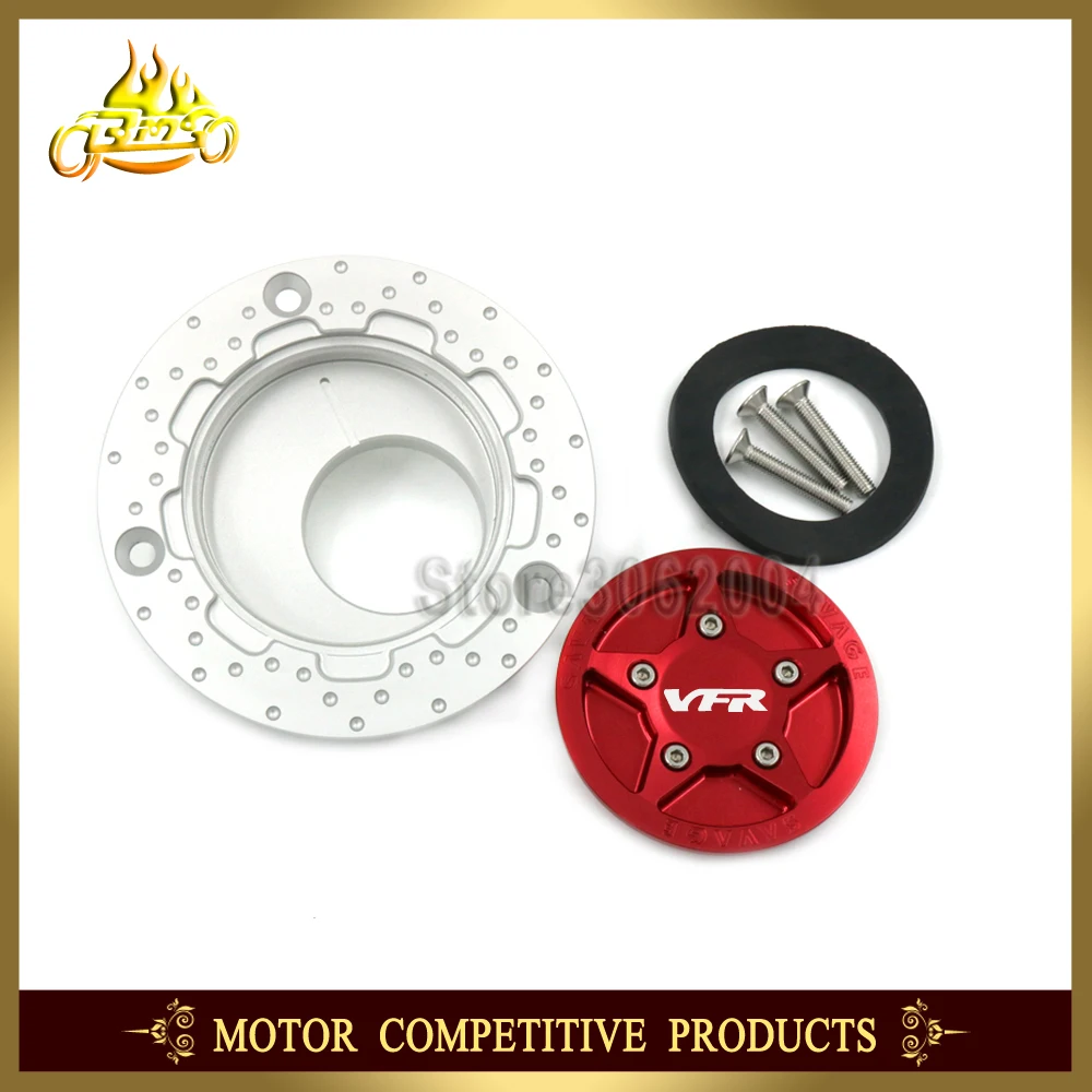 

Gas Fuel Tank Cap Cover Aluminum Red / Blue Motorcycle For HONDA VFR VFR800 2001-2010 VFR800X 2011 - 2015 VFR750 1994 - 2000 CNC