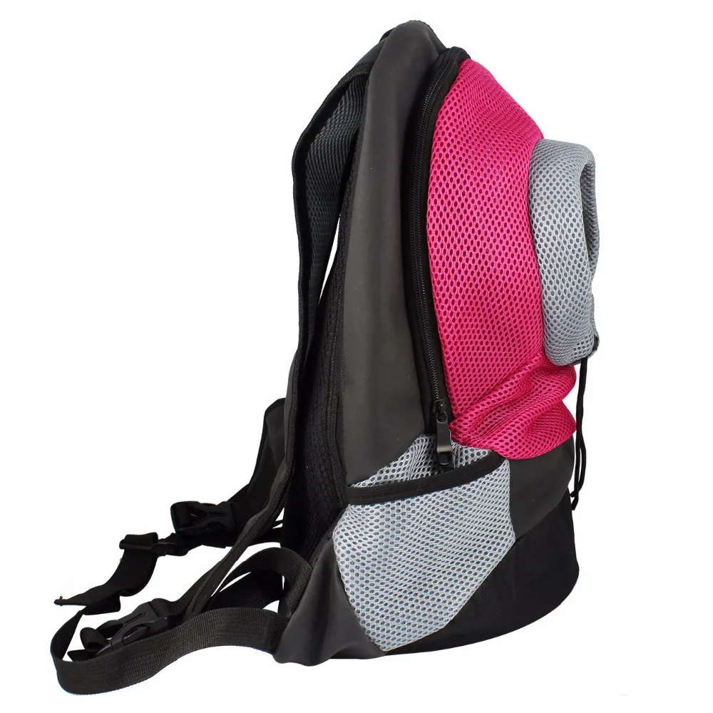 Pet Dog Carrier Pet Backpack Bag Portable Travel Bag Pet Dog Front Bag Mesh Backpack Head Out Double Shoulder Outdoor