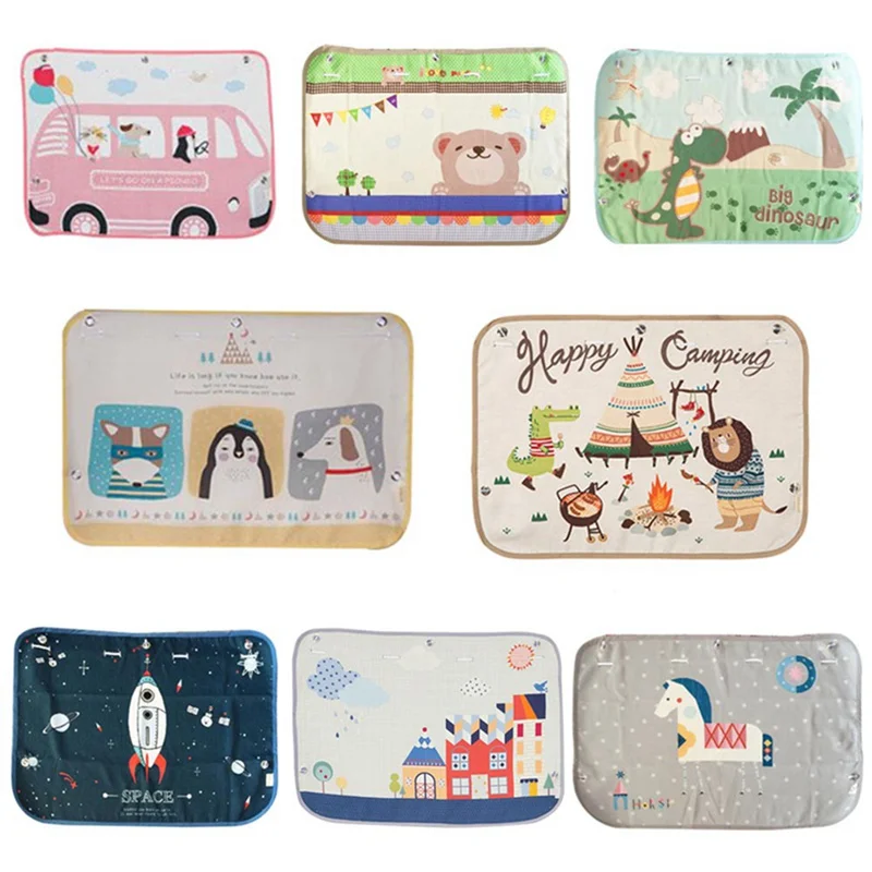 

Car Cartoon Curtain Cover 70*50cm Sun Blocking Auto Curtain Side Blocking Tensile Sunshade Curtain for Children car-styling