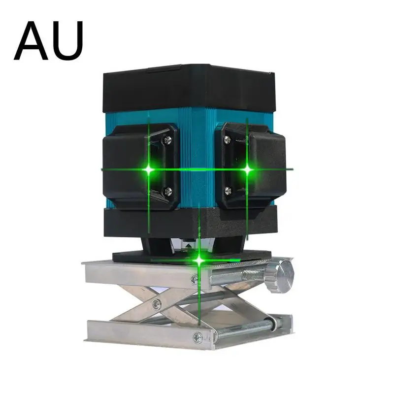 Зеленый свет 12 линия лазерный уровень Высокая точность плоских бликов напольная плитка выравнивающий инструмент наземная линия интеллектуальный пульт дистанционного управления - Цвет: AU Plug