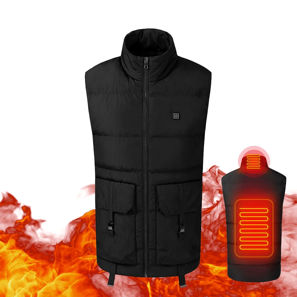

Motorcycle Jacket Men USB Infrared Electric Heating Vest Waistcoat Thermal Clothing Winter Riding Jacket Chaqueta Moto