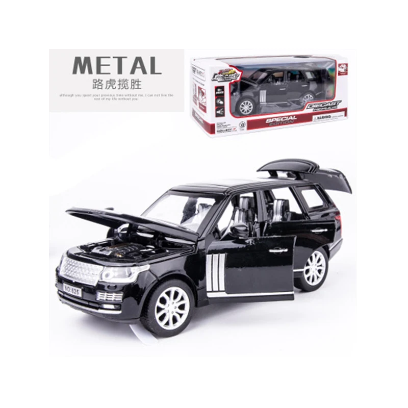 Diecast Metal Alloy Car Model Rover SUV Simulation Children's Toys Six