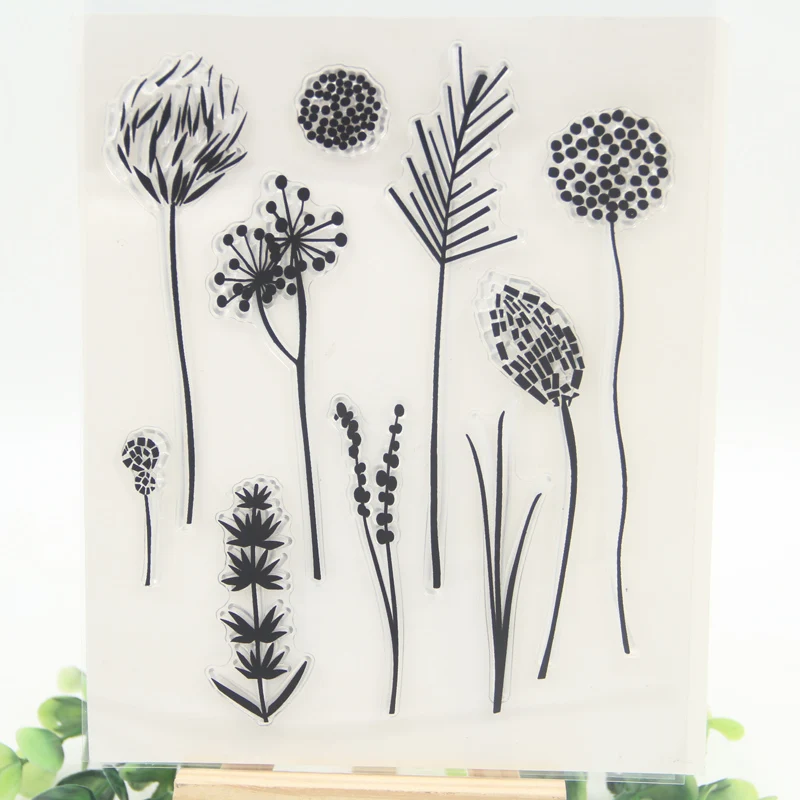 

Vintage Dandelion Flower Transparent Clear Silicone Stamp/Seal for DIY scrapbooking/photo album Decorative clear stamp sheets