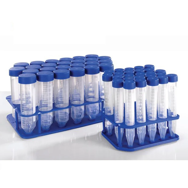 

25PCS Plastic Transparent Centrifuge tube with scale test tube free-standing with Screw Cap+25 vents Centrifuge Tubes stand