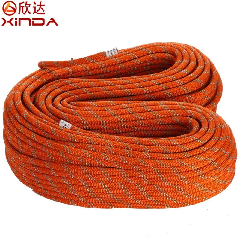 XINDA durable 15 20m 12mm 33KN Static Rope Professional Climbing cord