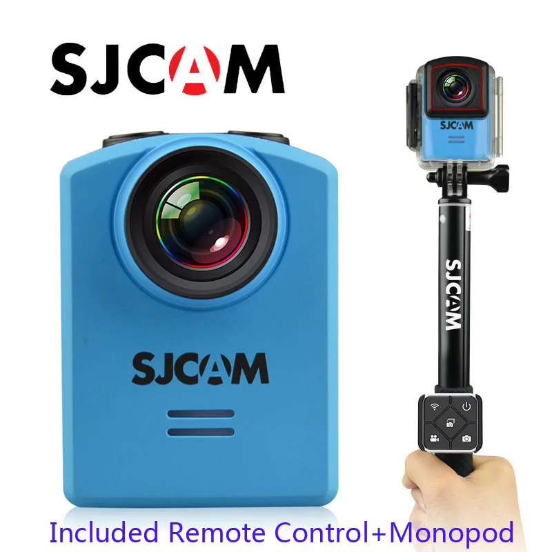 Новая спортивная экшн-камера SJCAM M20 с wi-fi и гироскопом HD 2160P 16MP, Bluetooth, часы, рычаг автоспуска, пульт дистанционного управления