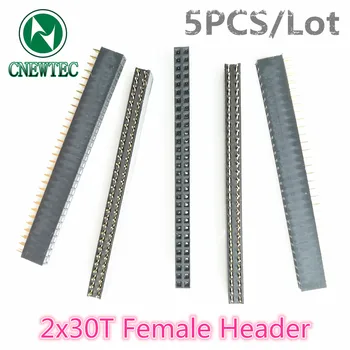 

5PCS/Lot 2x30T 2*30T 2x30PIN 2*30PIN Female Header Double row