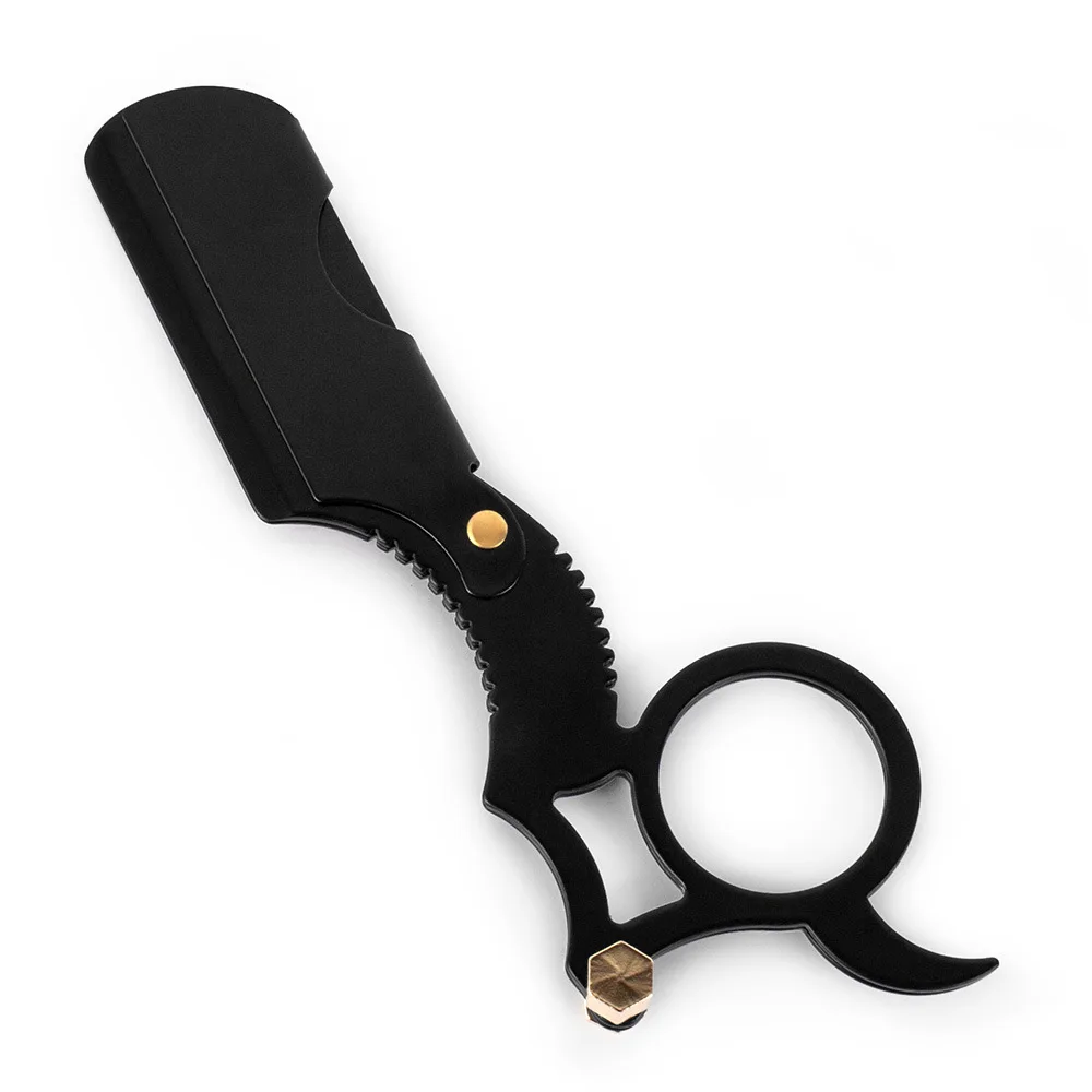 Горячая нержавеющая сталь профессиональный острый бритвенное лезвие для стрижки волос истончение нож салон бритвы для волос подарочный набор для мужчин