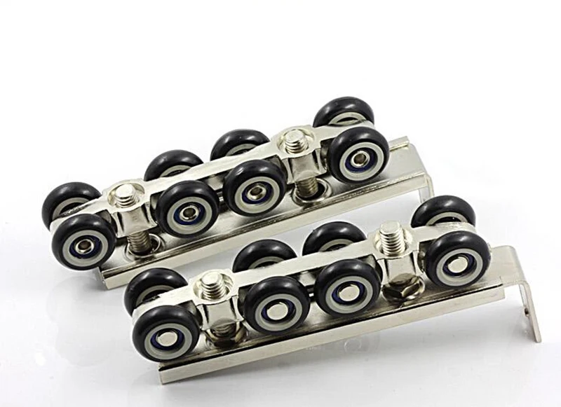 8 wheels pulley, hardware Slide Doors pulley, Sliding doors hanging rail wheel,for 1 door/ 30 * 30 hanging rail HM51