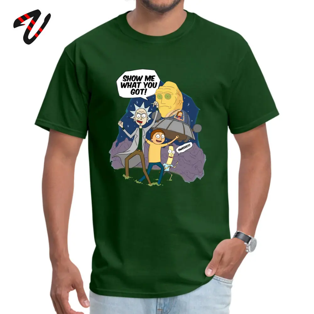 cosie Top T-shirts for Men Normal Summer Tops & Tees Short Sleeve 2019 Normal Clothing Shirt Crew Neck 100% Cotton Show me what you got -27863 dark