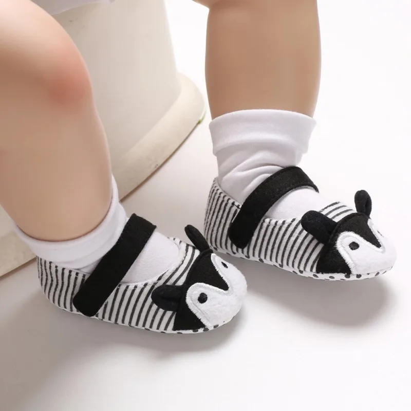 Обувь для малышей милая детская обувь для маленькой принцессы в полоску с лисой нескользящая обувь для новорожденных девочек с мягкой подошвой для малышей от 0 до 18 месяцев