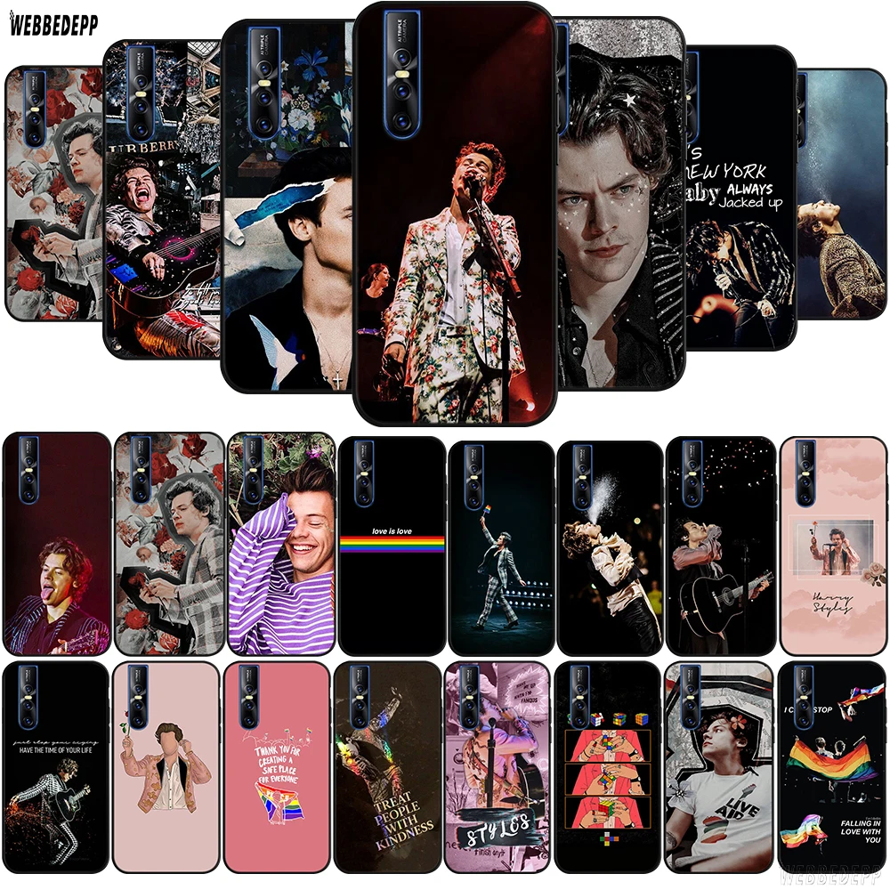 WEBBEDEPP односторонние татуировки Гарри стили ТПУ чехол для vivo Y17 Y53 Y55s Y67 Y75 Y81s Y85 Y89 Y91