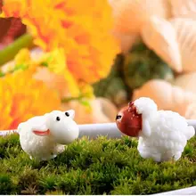 Микро Пейзаж украшения маленькая овца статуя Мини DIY украшения маленькие баранины украшение F20172971