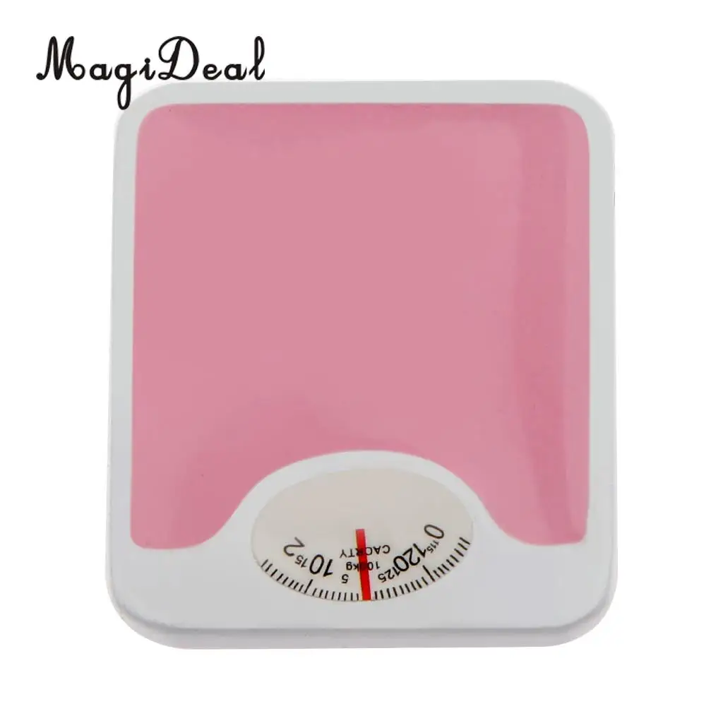 MagiDeal Top Sale 1Pc 1/12 Scale Dolls House Miniature Metal Weight Scales for Bedroom Decor Children Toy 2 Colors 230x260mm