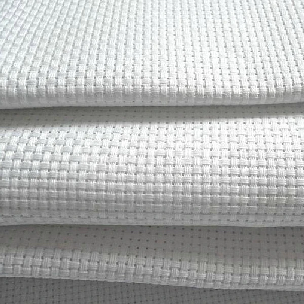 

oneroom FREE Shipping Top Quality 14ST 14CT cross stitch canvas white color any size, anysize with lockstitching