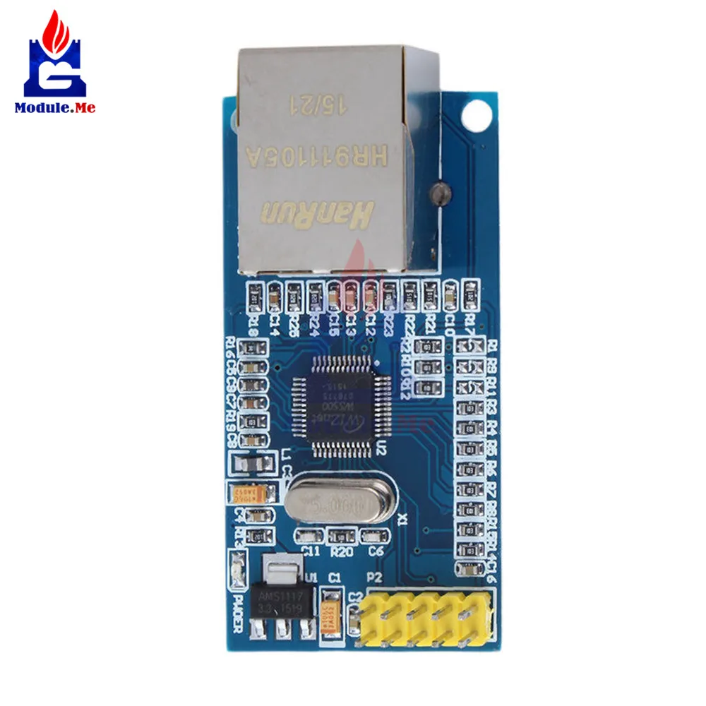 W5500 Ethernet щит LAN сетевой модуль за W5100 поддержка TCP/IP 51/STM32 микроконтроллер с 32k байт SPI 3,3 V 5V