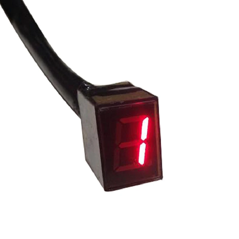 Universal Red Led Digital Gear Indicator Motorcycle Display Shift Lever