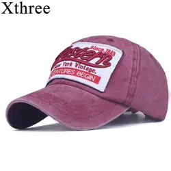 Xthree хлопок Мужская бейсболка установлены крышка snapback шляпа для женщин gorras Повседневная casquette вышивки ретро