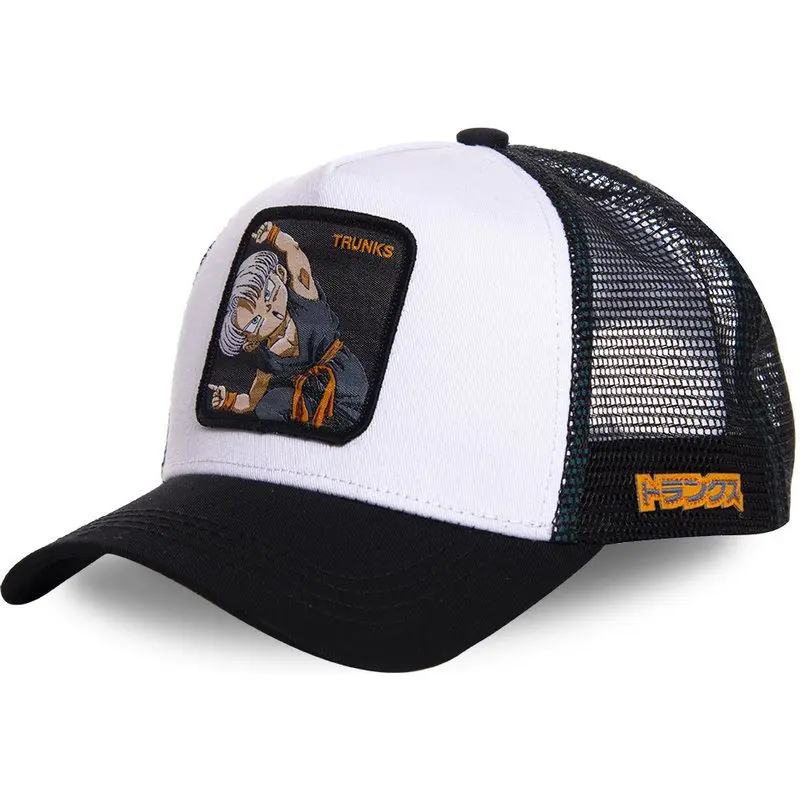 Новая брендовая бейсболка MAJIN VEGETA Dragon Ball Snapback, хлопковая бейсбольная кепка для мужчин и женщин в стиле хип-хоп, шляпа для папы, сетчатая шапка для грузовика, Прямая поставка - Цвет: TRUNKS