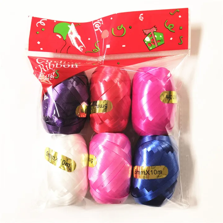 2  5mm10m Ribbons Wedding Supplies Diy Make Gift Wrapping Birthday Party Balloon Ribbons Aluminum Film Satin Ribbon Balloon Rope