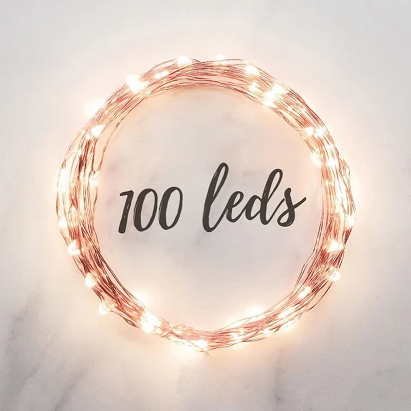 2m 20 LED Copper Wire String Light with Bottle Stopper for Glass Craft