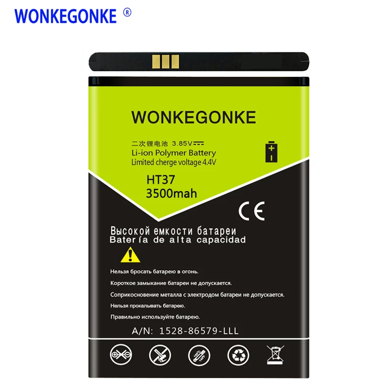 

WONKEGONKE Battery For Homtom HT37 HT37 pro Mobile Phone Batteries