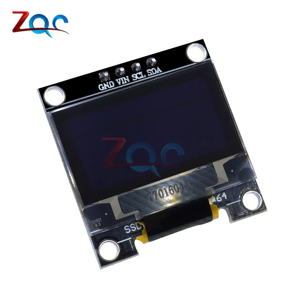 Последовательный белый OLED дисплей 0 96 дюйма IIC 128X64 I2C SSD1306 12864 плата с ЖК экраном GND